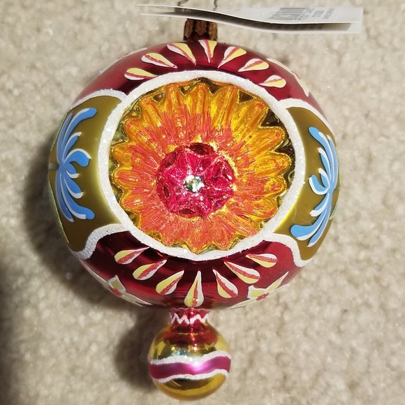 Christopher Radko Other - RARE VINTAGE CHRISTOPHER RADKO SUNRISE SERENADE DOUBLE REFLECTOR INDENT ORNAMENT